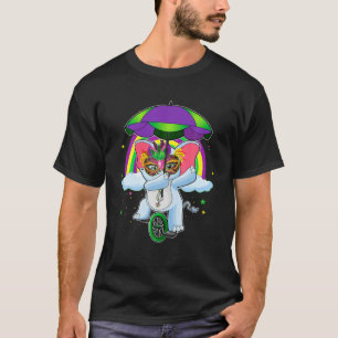 Camiseta Mardi Gras Elephant Bead Decoración Shenanigans Co