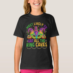 Camiseta Mardi Gras Es Más Probable Que Se Coma Toda La Tor