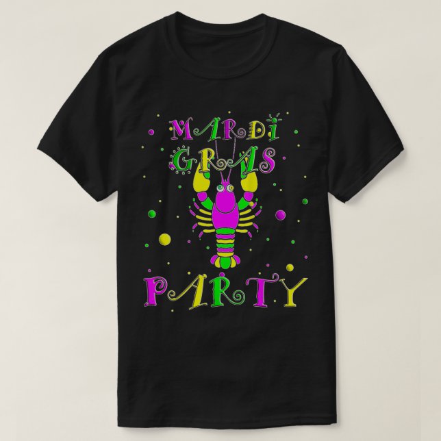 Camiseta Mardi Gras Fiesta Cute Mardi Gras para mujeres (Diseño del anverso)