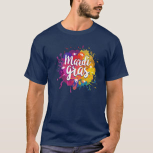 Camiseta Mardi Gras Fiesta disfraz disfraz gordo Martes Car