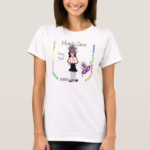 Camiseta Mardi Gras Fiesta Fun