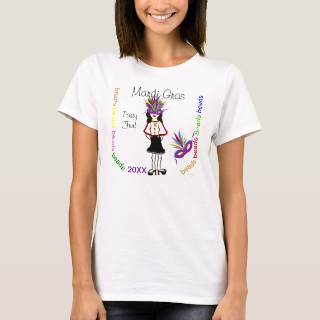 Camiseta Mardi Gras Fiesta Fun (Anverso)