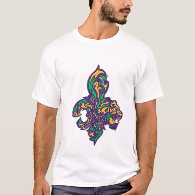 Camiseta Mardi Gras Fleur De Lis (Anverso)