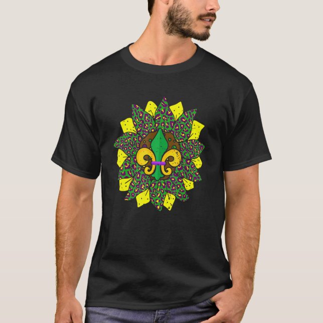 Camiseta Mardi Gras Fleur De Lis Parade Mardi G (Anverso)