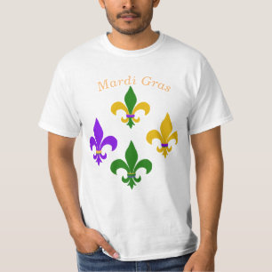 Camiseta Mardi Gras Fleur de Lis T-Shirt