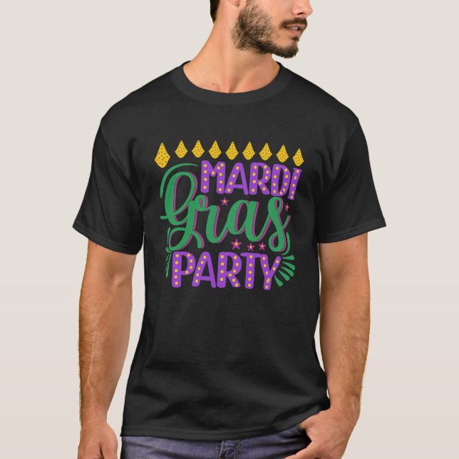 Camiseta Mardi Gras  Fun Mardi Gras Party for men women (Anverso)
