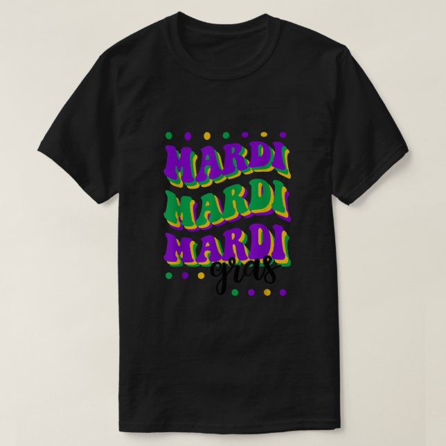 Camiseta Mardi Gras Funny Mardi Gras Fiesta Para Hombres Mu (Diseño del anverso)