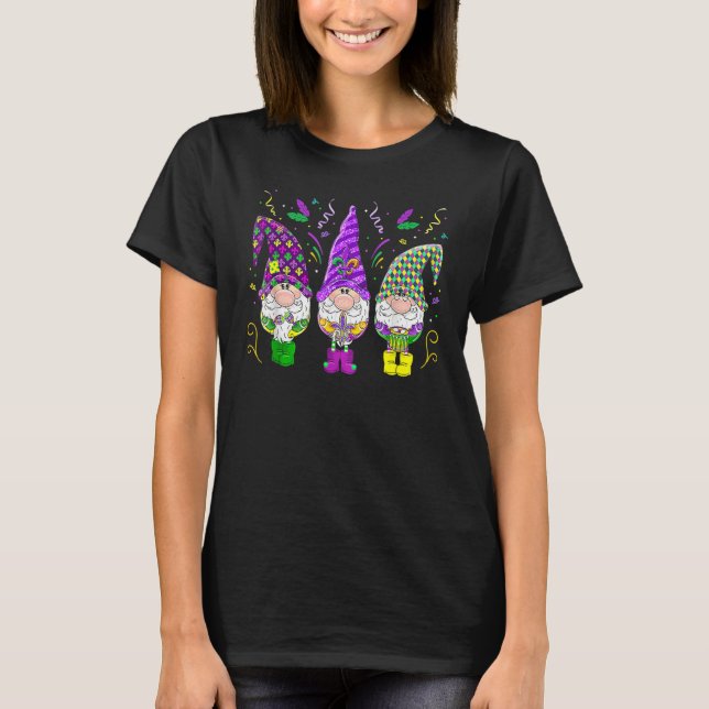 Camiseta Mardi Gras Gnomes Funny Jester Hat Gnomes Lover Me (Anverso)