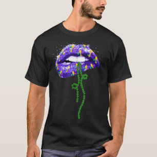 Camiseta Mardi Gras Graciosa Lidera El Disfraz Del Carnaval