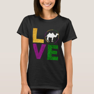 Camiseta Mardi Gras I Love Camel Animals