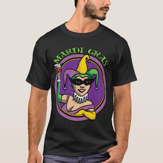 Camiseta Mardi Gras Jester Chica (Anverso)