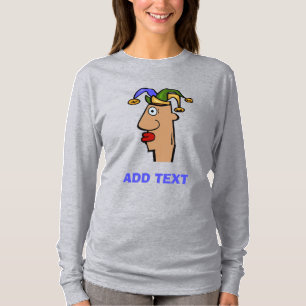 Camiseta Mardi Gras Jester Head T-Shirt