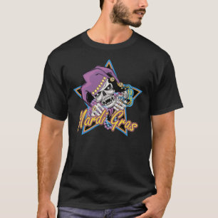 Camiseta Mardi Gras Jester Skull
