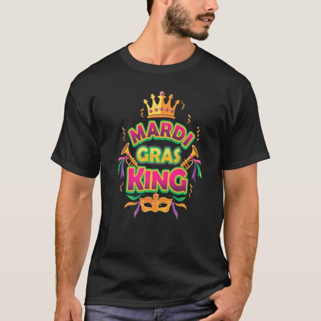 Camiseta Mardi Gras King Cajun Festival de Nueva Orleans Ca (Anverso)