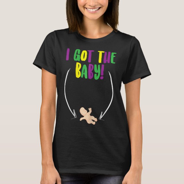 Camiseta Mardi Gras King Cake By (Anverso)