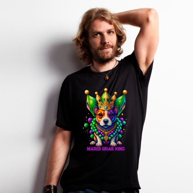 Camiseta Mardi Gras King Dog (Subido por el creador)