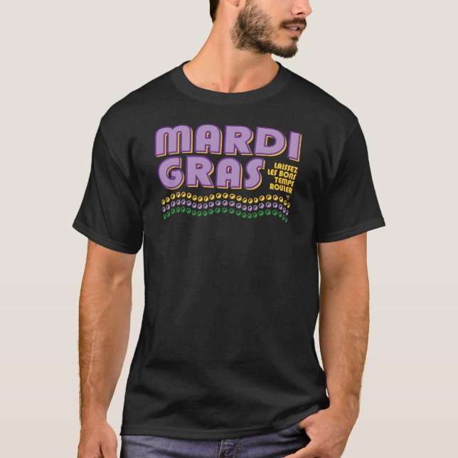 Camiseta Mardi Gras Laissez Les Bons Temps Rouler (Anverso)
