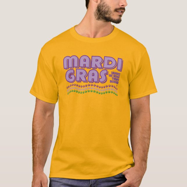 Camiseta Mardi Gras Laissez Les Bons Temps Rouler (Anverso)
