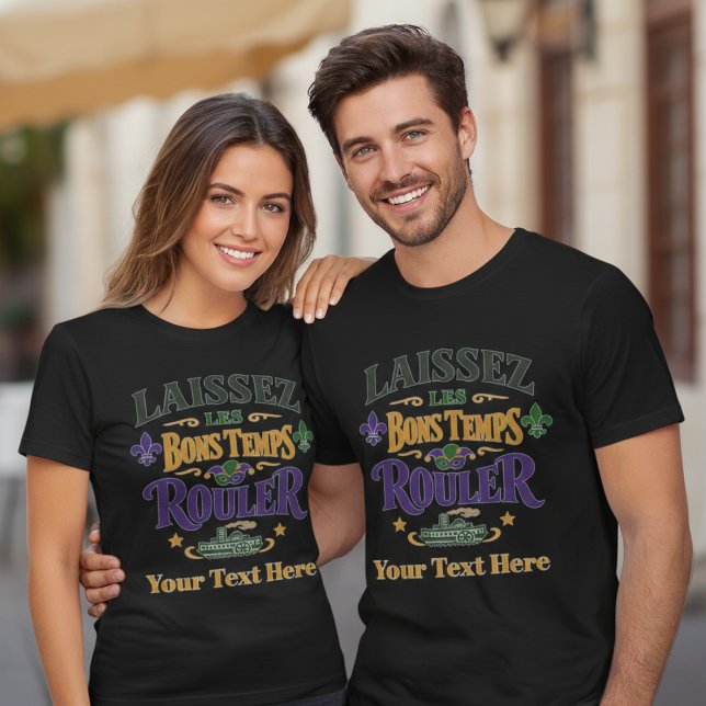 Camiseta Mardi Gras Laissez Les Bons Temps Rouler Riverboat (Subido por el creador)