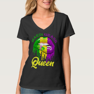Camiseta Mardi Gras levanta el disfraz del carnaval de la r