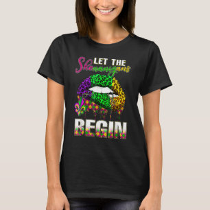 Camiseta Mardi Gras levanta el disfraz del carnaval de la r