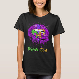 Camiseta Mardi Gras levanta el disfraz del carnaval de la r