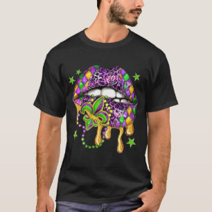 Camiseta Mardi Gras levanta el disfraz del carnaval de la r