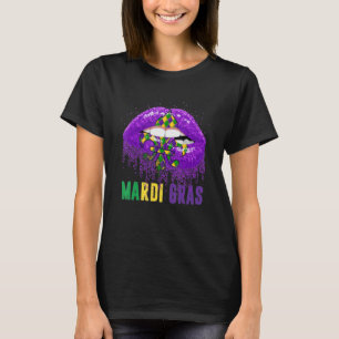 Camiseta Mardi Gras Levanta Mujeres Disfrazadas De Carnaval