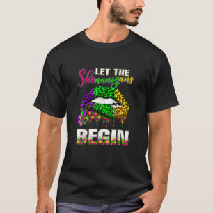 Camiseta Mardi Gras Lips vestimenta Mujeres Dejan Shenaniga