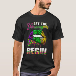 Camiseta Mardi Gras Lips vestimenta Mujeres Dejan Shenaniga