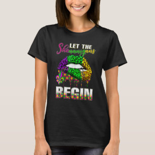 Camiseta Mardi Gras Lips vestimenta Mujeres Dejan Shenaniga