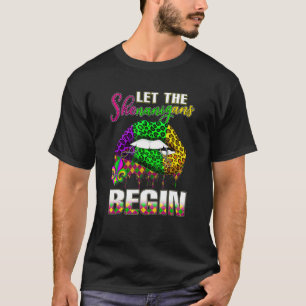 Camiseta Mardi Gras Lips vestimenta Mujeres Dejan Shenaniga