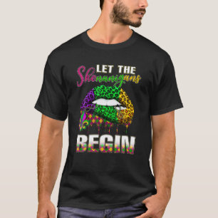 Camiseta Mardi Gras Lips vestimenta Mujeres Dejan Shenaniga