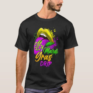 Camiseta Mardi Gras Litros de goteo Mardi Gras Drip Co