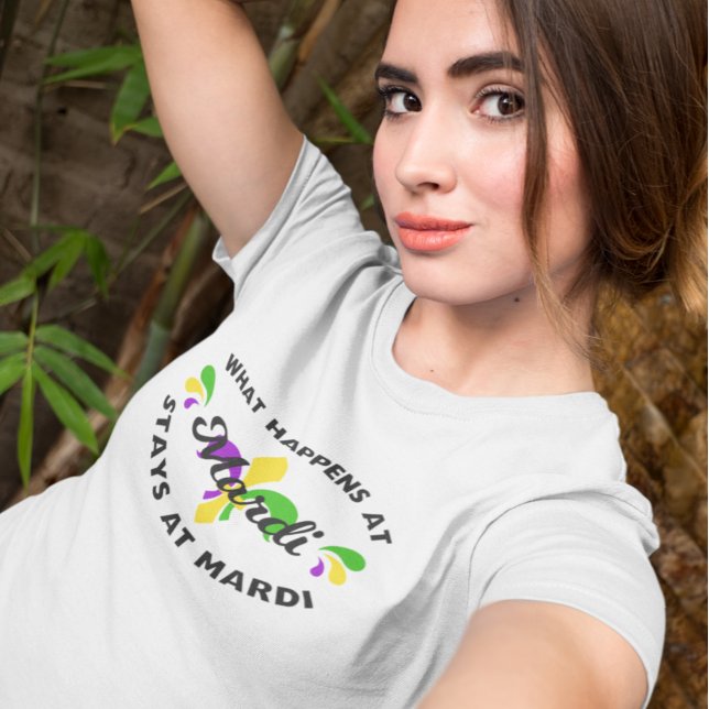 Camiseta Mardi Gras Lo que pasa en Mardi es divertido (Subido por el creador)