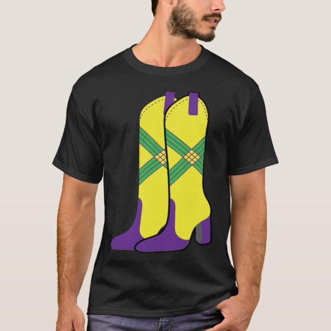 Camiseta Mardi Gras Majorettes Boots Funny Parade Festival  (Anverso)