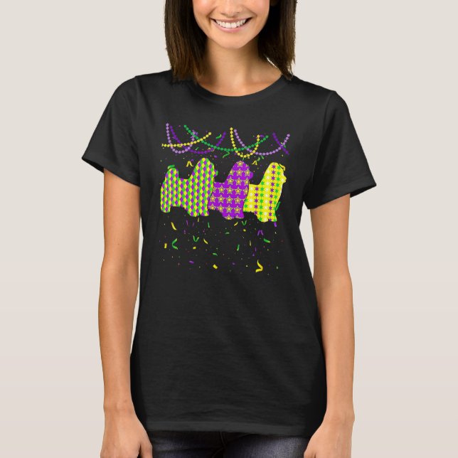 Camiseta Mardi Gras Maltese Dog Festival Puppy Dog Lover (Anverso)