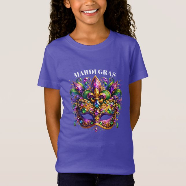 Camiseta Mardi Gras Mask  (Anverso)