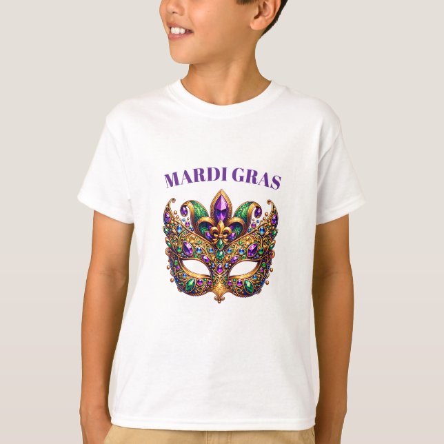 Camiseta Mardi Gras Mask  (Anverso)