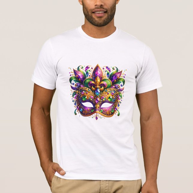 Camiseta Mardi Gras Mask  (Anverso)