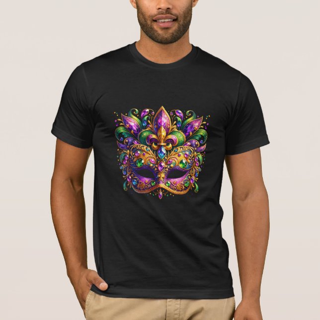 Camiseta Mardi Gras Mask  (Anverso)