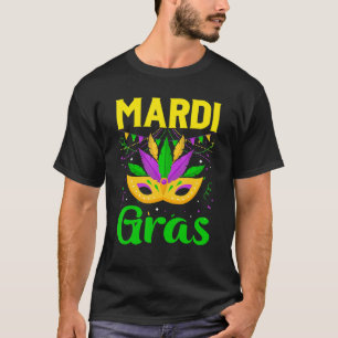 Camiseta Mardi Gras Mask Beads Carnaval vestuario New Orlea