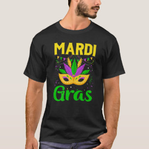 Camiseta Mardi Gras Mask Beads Carnaval vestuario New Orlea