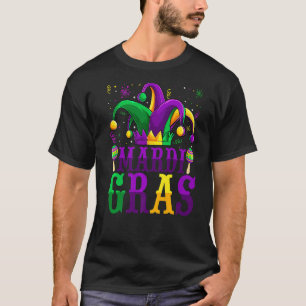 Camiseta Mardi Gras Mask Beads Funny Carnival Fiesta New Or