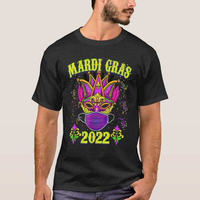 Camiseta Mardi Gras Mask Mardi Gras (Anverso)