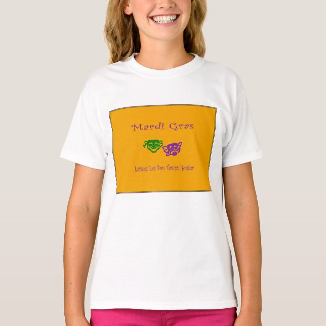 Camiseta Mardi Gras Mask Rouler (Anverso)