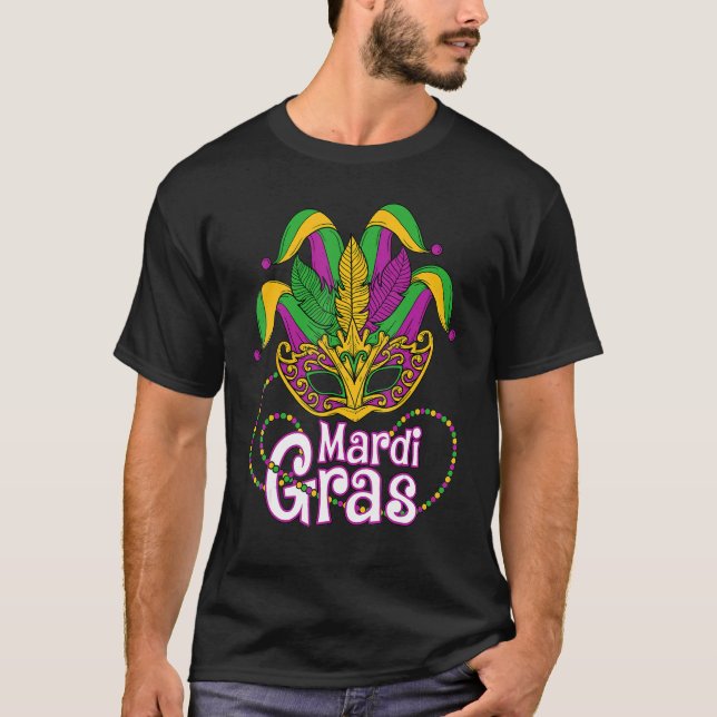 Camiseta Mardi Gras Mujeres Hombres Mardi Gras Niños Mardi  (Anverso)