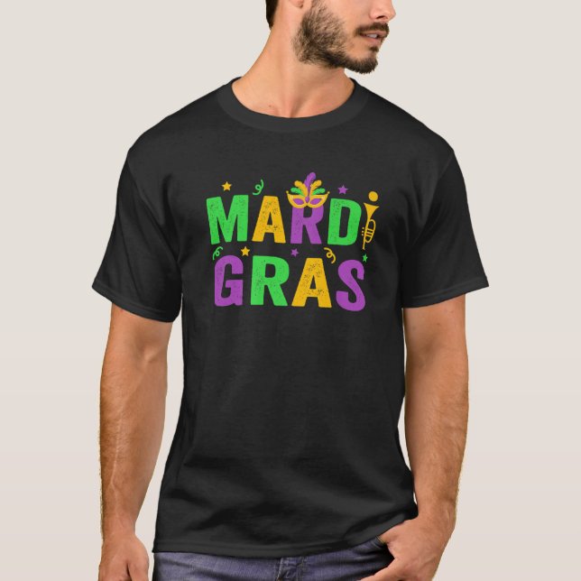 Camiseta Mardi Gras Mujeres Hombres Mardi Gras Niños Mardi  (Anverso)
