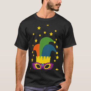 Camiseta Mardi Gras New Orleans Carnaval Yello Verde Morado