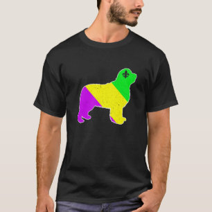 Camiseta Mardi Gras Newfoundland Dog Funny Puppy Dog Lover